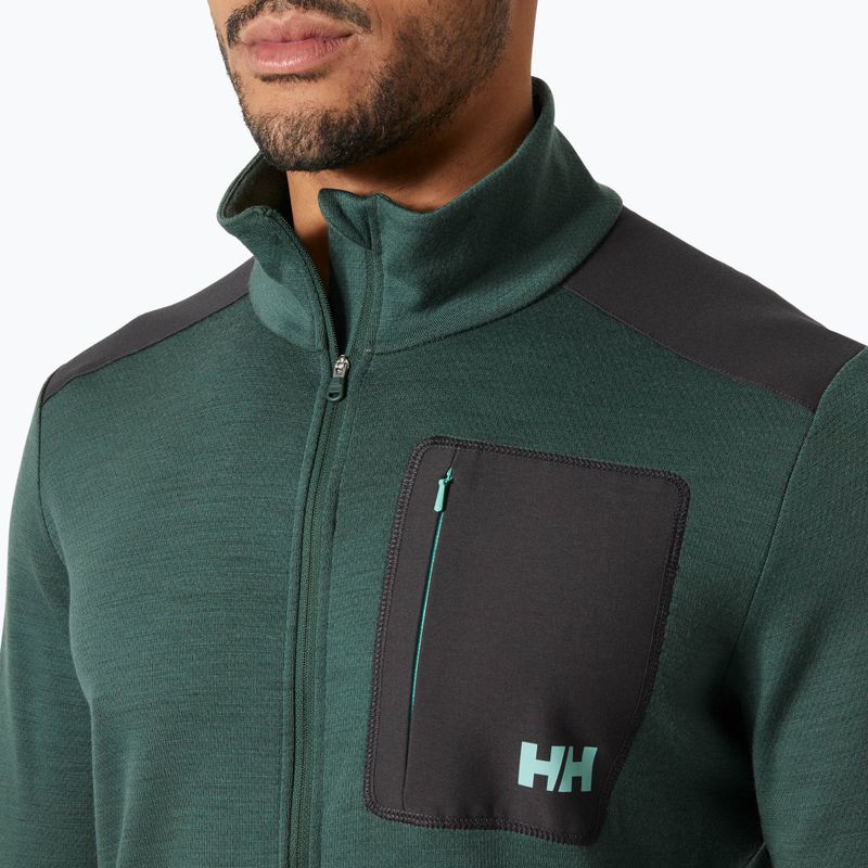 Pánská trekingová mikina Helly Hansen Lifa Merino Midlayer jungle green 3