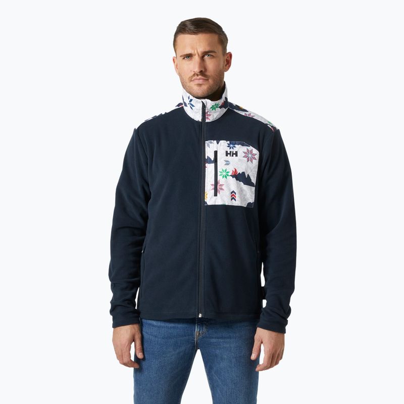 Pánská mikina Helly Hansen Daybreaker Block navy cortina aop