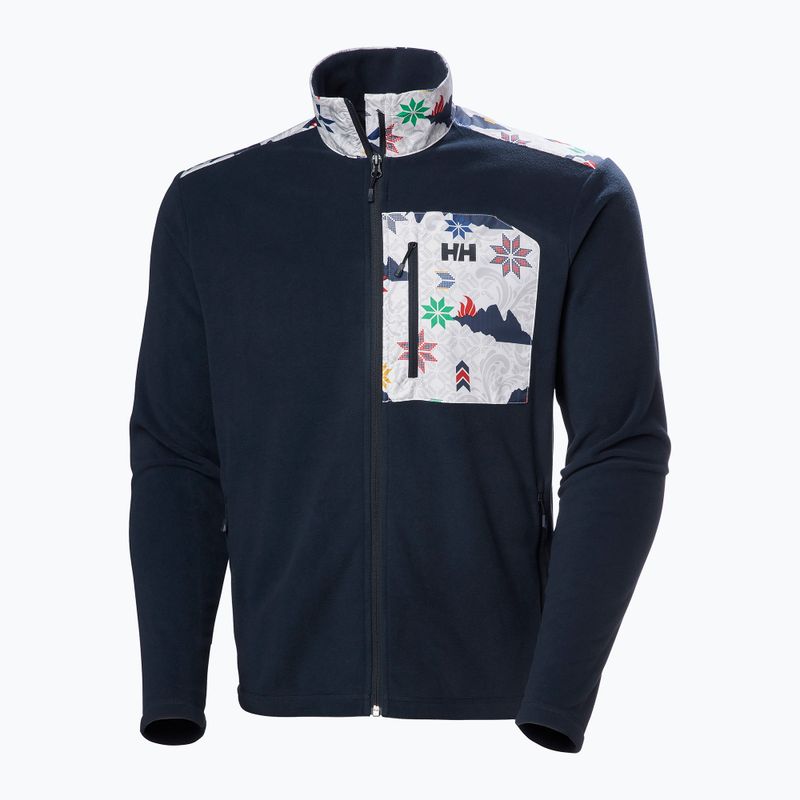 Pánská mikina Helly Hansen Daybreaker Block navy cortina aop 5