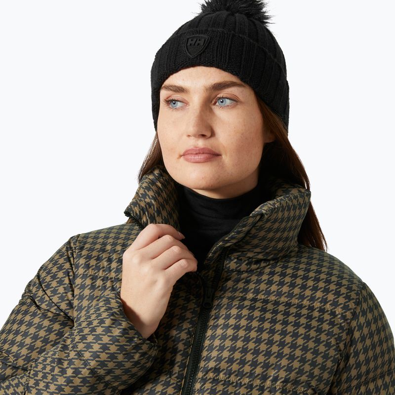 Dámská péřová bunda Helly Hansen Jade Puffer sepia houndstooth aop 3