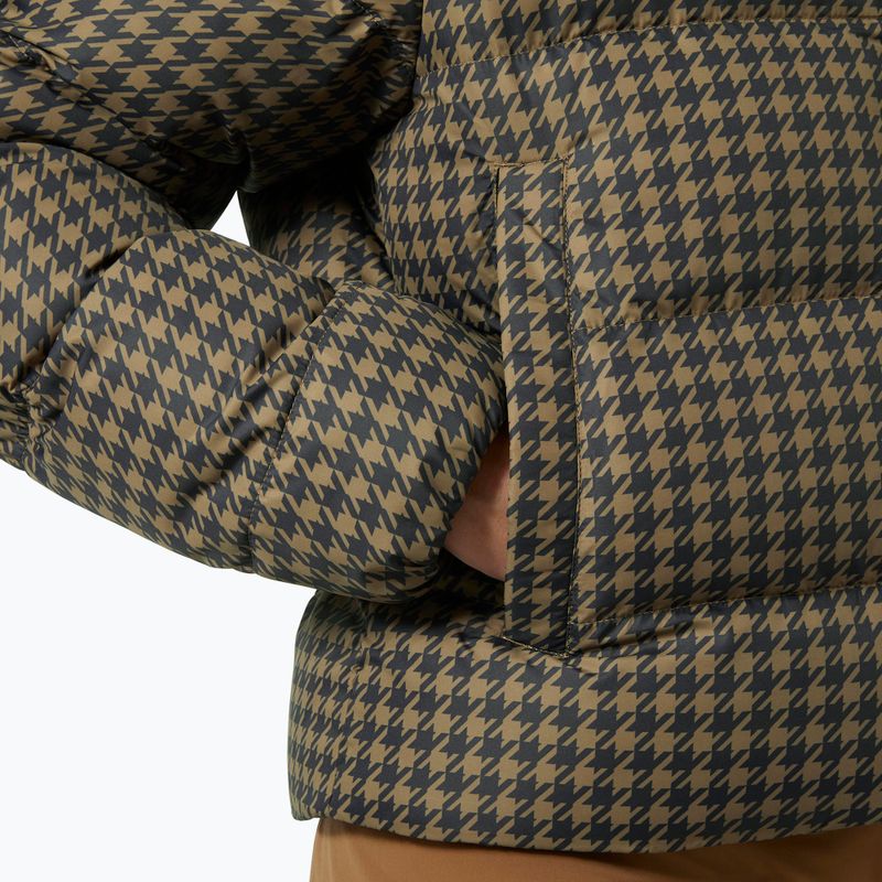 Dámská péřová bunda Helly Hansen Jade Puffer sepia houndstooth aop 4