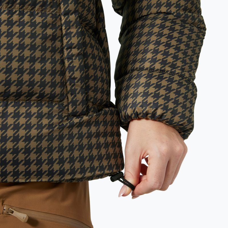 Dámská péřová bunda Helly Hansen Jade Puffer sepia houndstooth aop 5