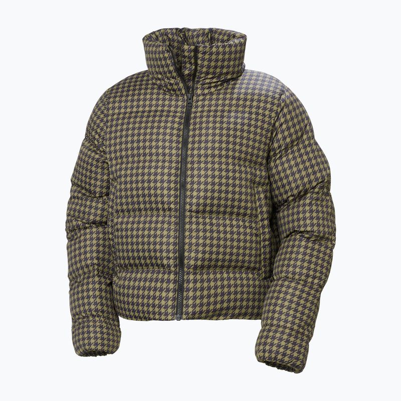 Dámská péřová bunda Helly Hansen Jade Puffer sepia houndstooth aop 6