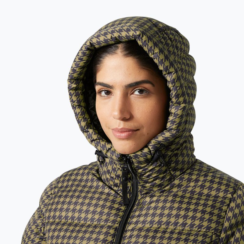 Dámská péřová bunda Helly Hansen Active Puffy sepia houndstooth aop 3