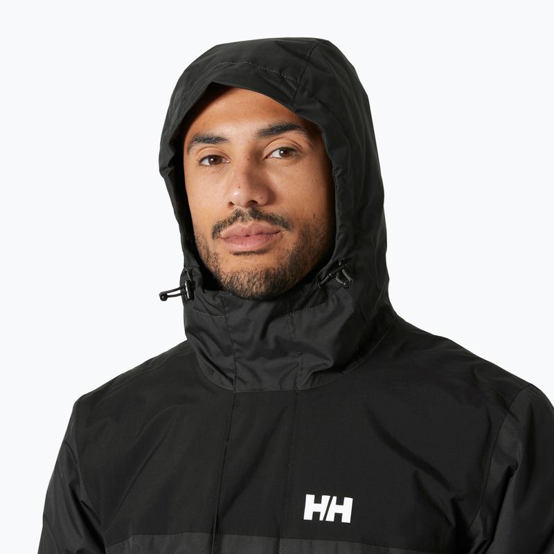 Pánská bunda do deště Helly Hansen Vancouver Fleece Lined ebony 3