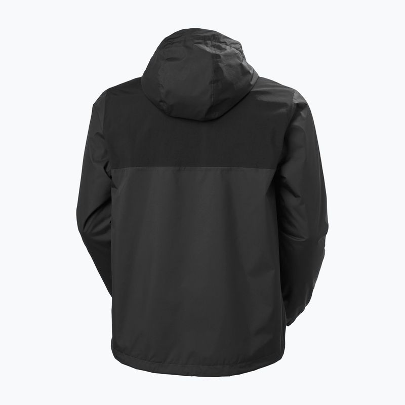 Pánská bunda do deště Helly Hansen Vancouver Fleece Lined ebony 7