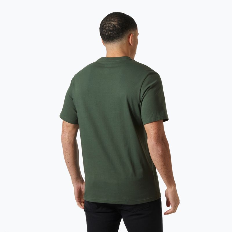 Pánské tričko Helly Hansen Box T 2.0 jungle green 2