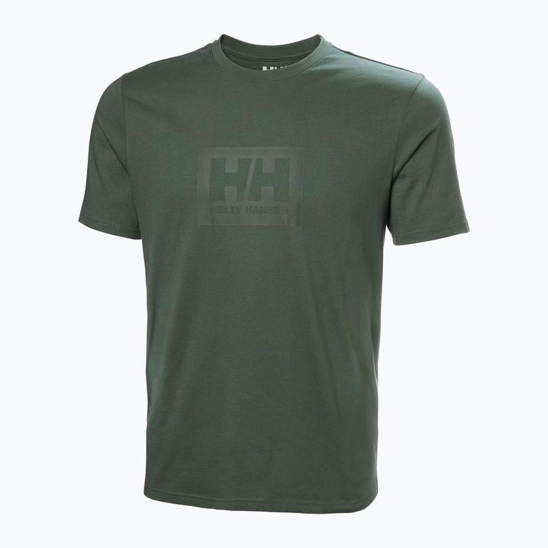 Pánské tričko Helly Hansen Box T 2.0 jungle green 4