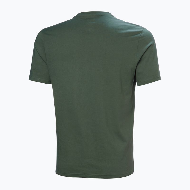 Pánské tričko Helly Hansen Box T 2.0 jungle green 5