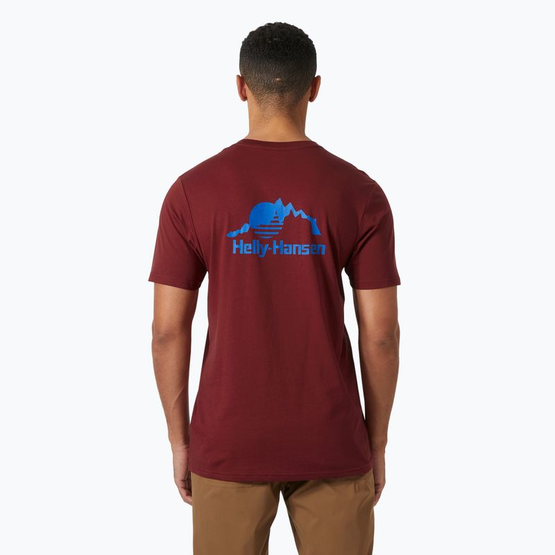 Pánské tričko Helly Hansen Nord Graphic mars red 2