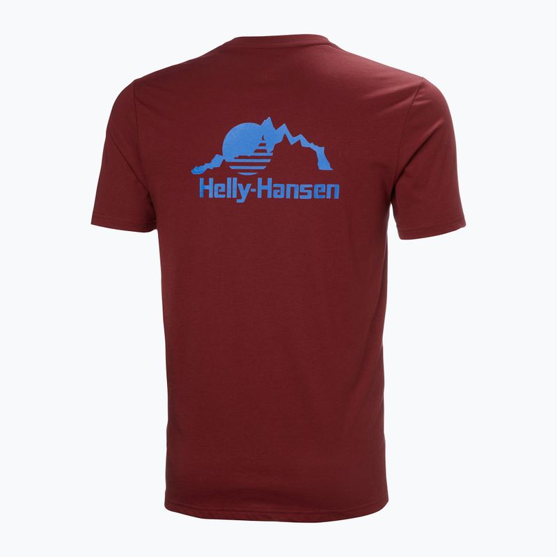 Pánské tričko Helly Hansen Nord Graphic mars red 5