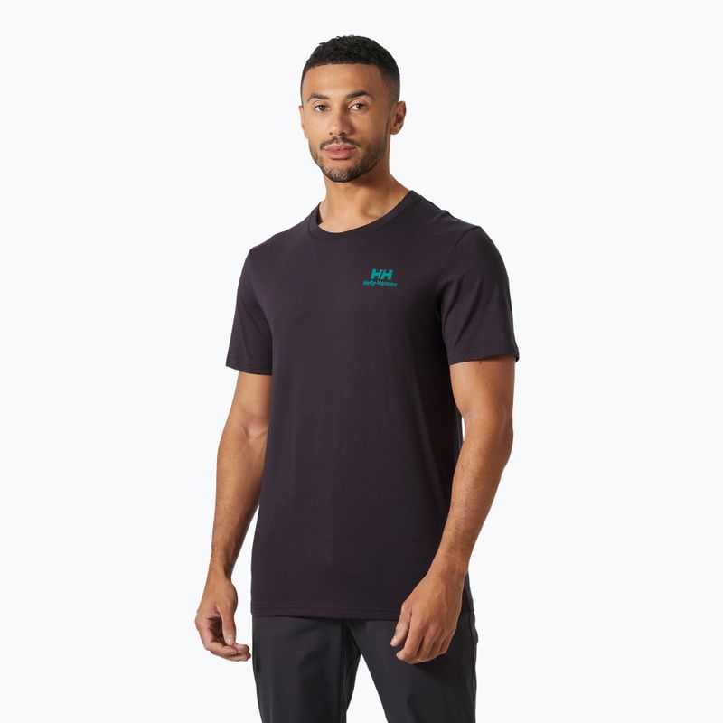 Pánské tričko Helly Hansen Nord Graphic black grape