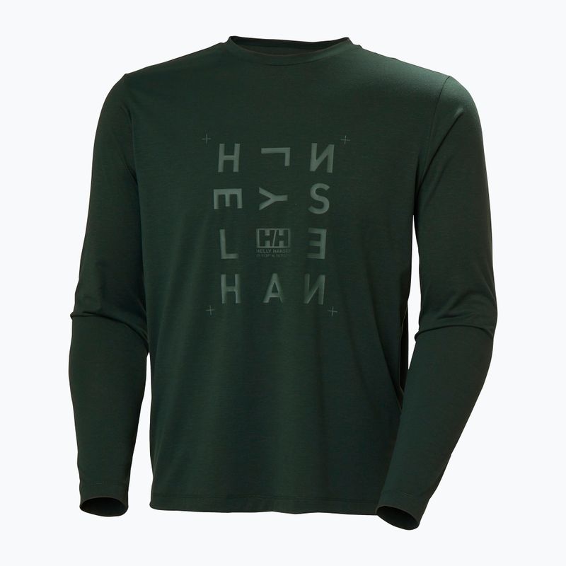Pánské tričko Longsleeve Helly Hansen Skog Graphic dark jungle  5