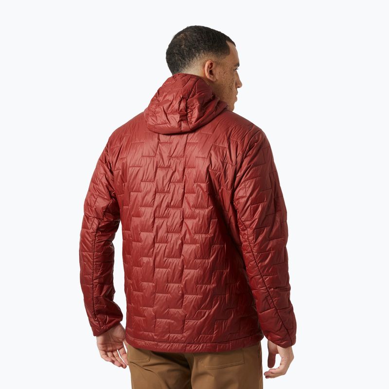 Pánská hybridní bunda Helly Hansen Lifaloft Hooded Insulator mars red 2