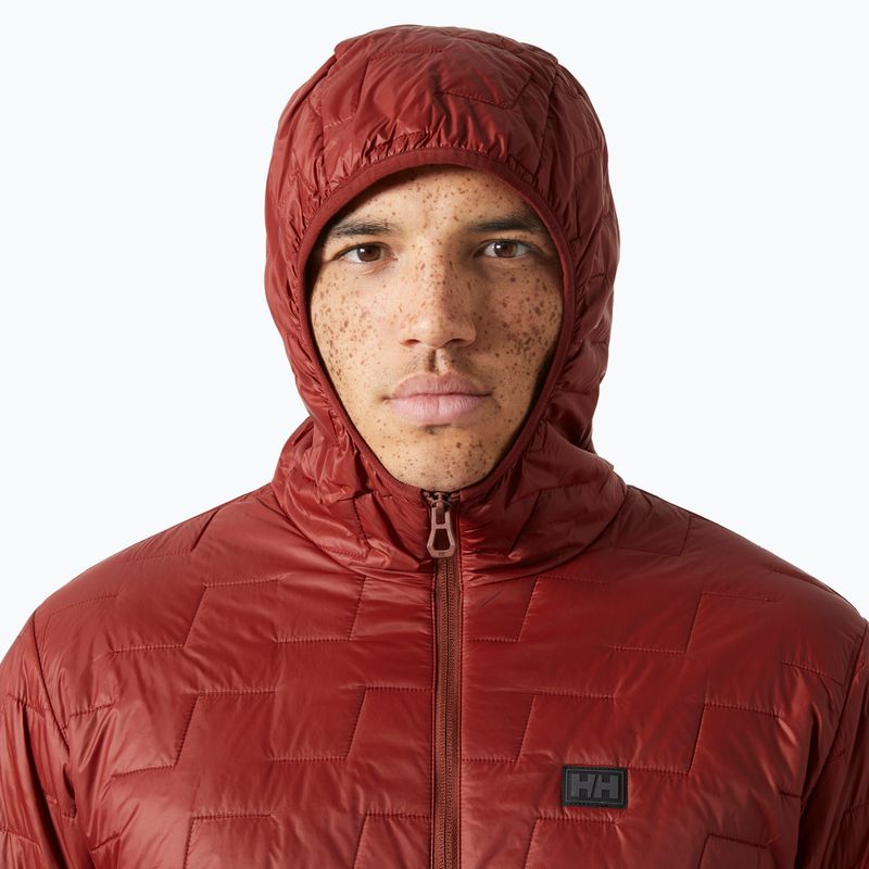Pánská hybridní bunda Helly Hansen Lifaloft Hooded Insulator mars red 3