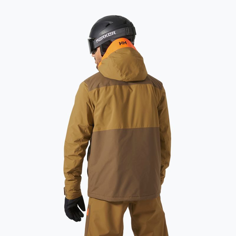Pánská lyžařská bunda Helly Hansen Powdreamer 2.0 sepia 2