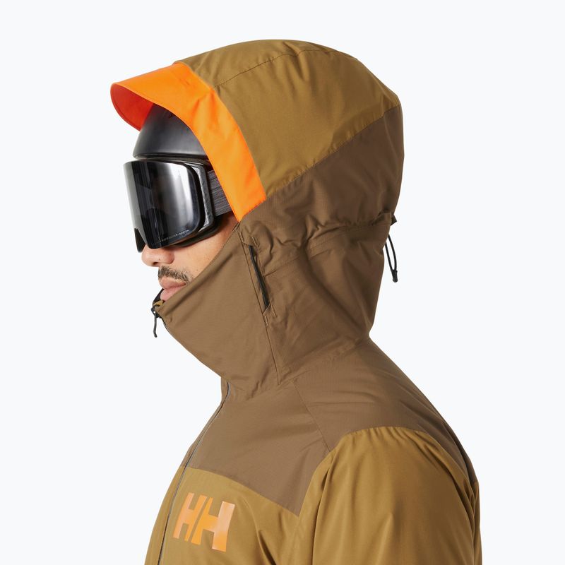 Pánská lyžařská bunda Helly Hansen Powdreamer 2.0 sepia 3