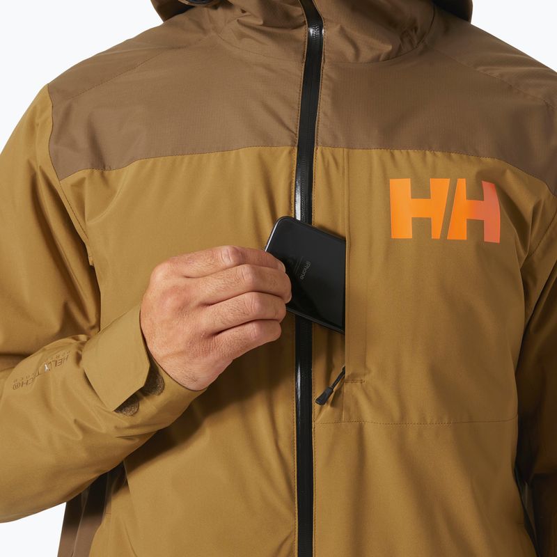 Pánská lyžařská bunda Helly Hansen Powdreamer 2.0 sepia 4