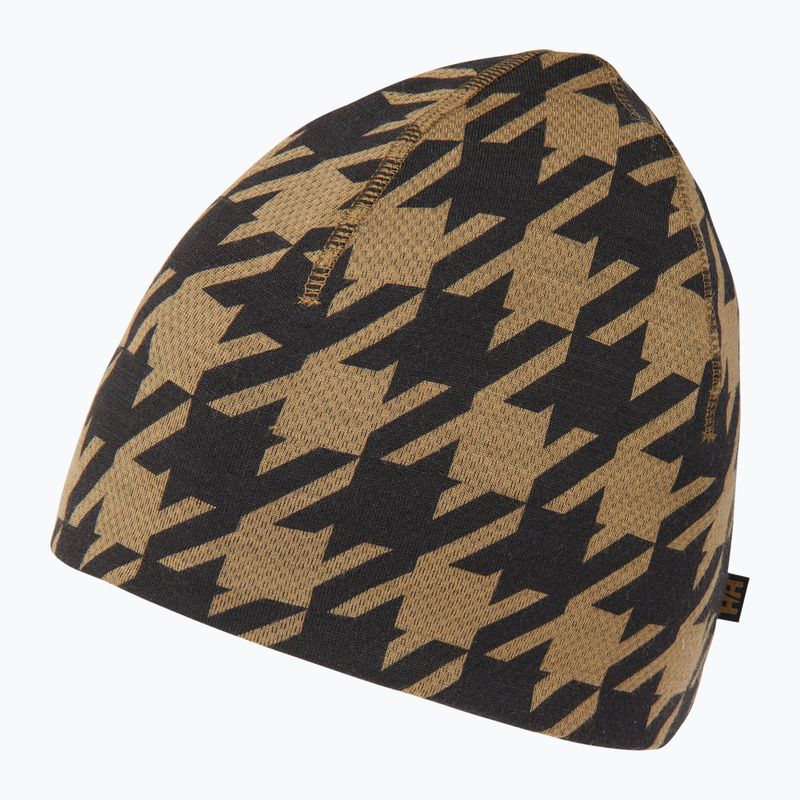 Zimní čepice Helly Hansen Lifa Merino sepia houndstooth aop