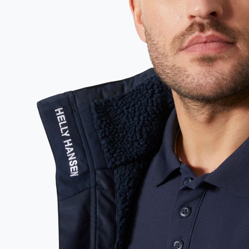 Pánská jachtařská bunda Helly Hansen Crew Hooded Pile navy 3