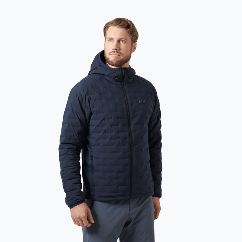 Pánská jachtařská bunda Helly Hansen HP Hybrid Stretch Hooded Insulator navy