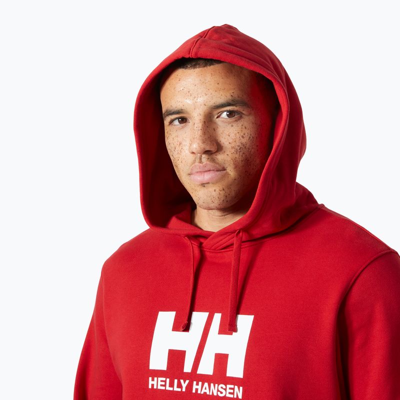 Pánská mikina Helly Hansen HH Logo Hoodie red 3