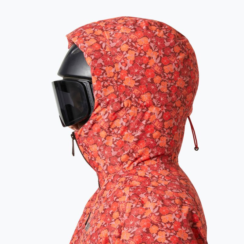 Dámská lyžařská bunda Helly Hansen Valdisere 3.0 red floral aop 3