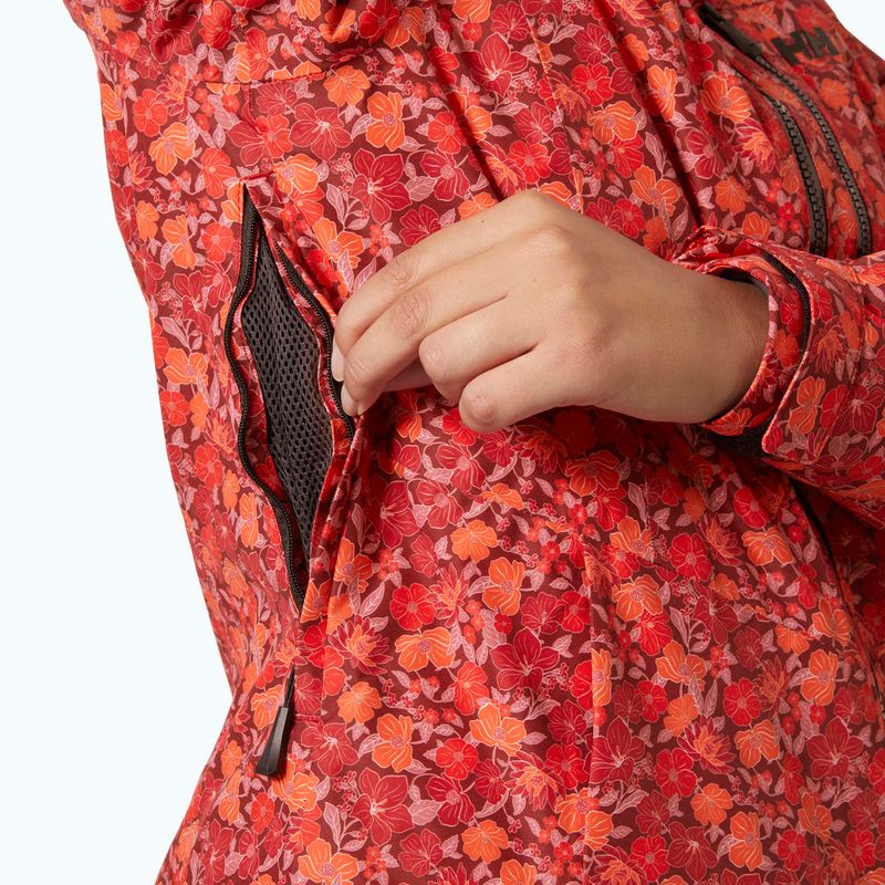 Dámská lyžařská bunda Helly Hansen Valdisere 3.0 red floral aop 4