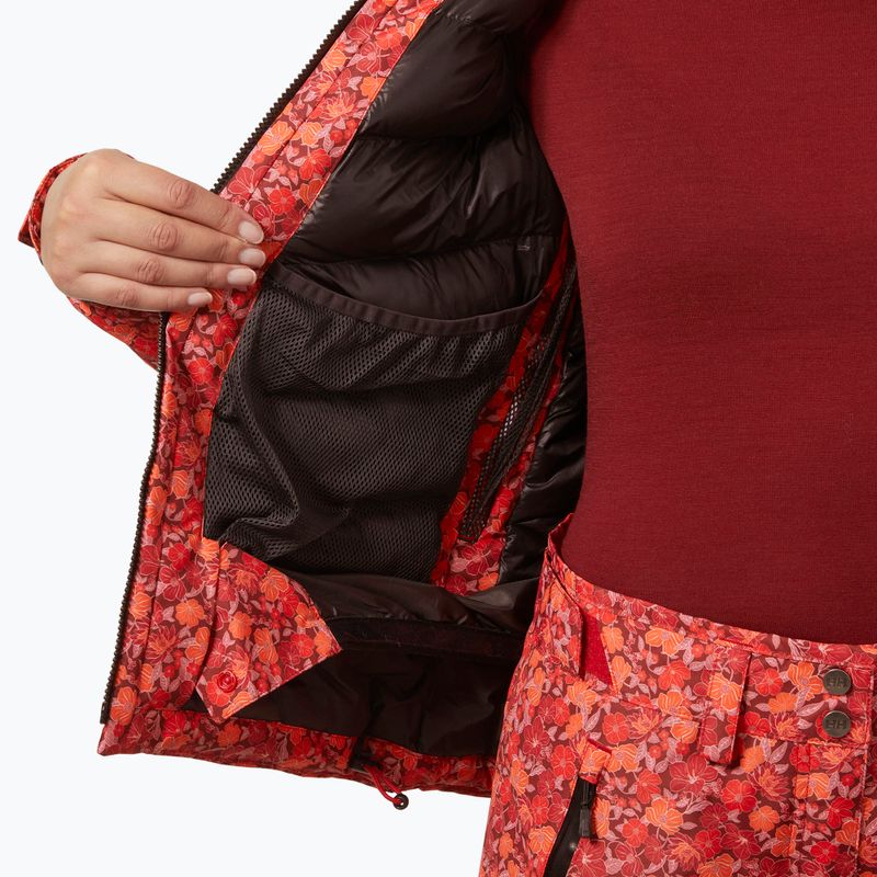 Dámská lyžařská bunda Helly Hansen Valdisere 3.0 red floral aop 8