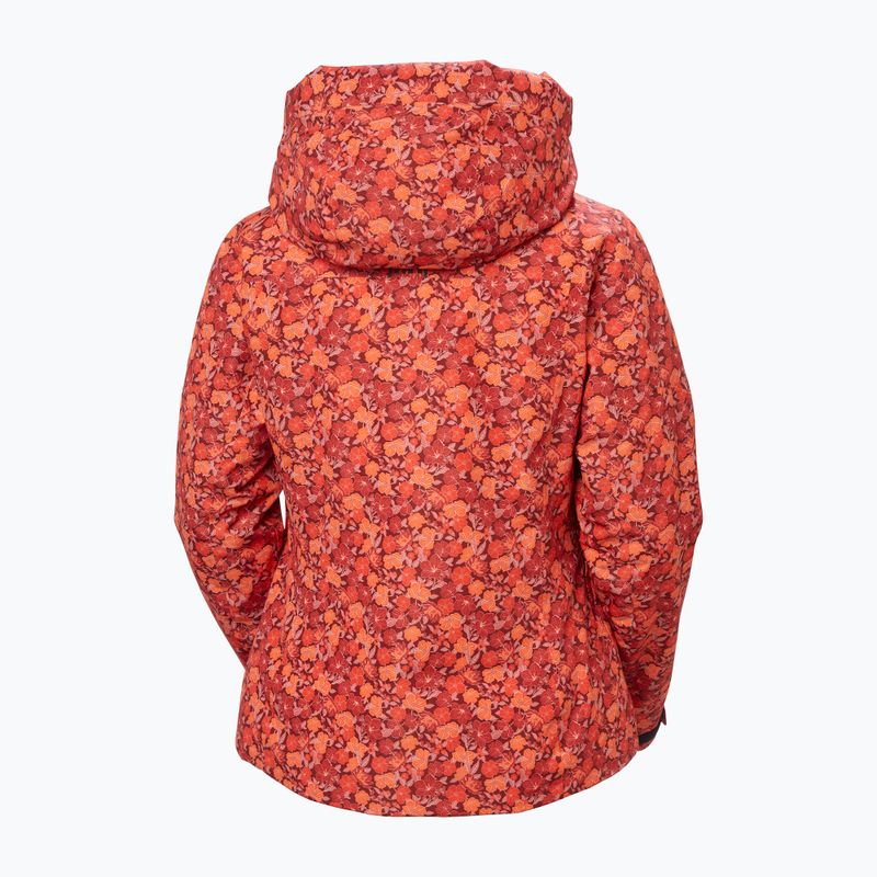 Dámská lyžařská bunda Helly Hansen Valdisere 3.0 red floral aop 10
