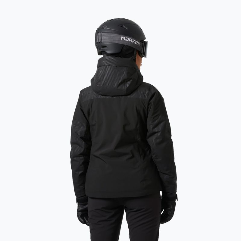 Dámská lyžařská bunda Helly Hansen Valdisere 3.0 black embossed stripes 2