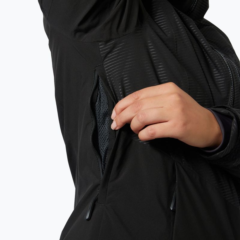 Dámská lyžařská bunda Helly Hansen Valdisere 3.0 black embossed stripes 4