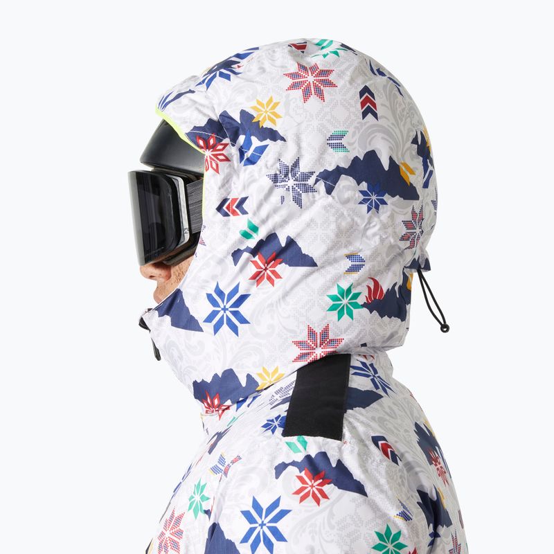 Pánská lyžařská bunda Helly Hansen Kvitfjell Race Puffy white olympics 3