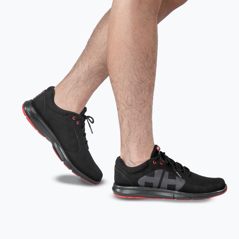 Pánské boty Helly Hansen Ahiga V4 Hydropower off black/alert red 7