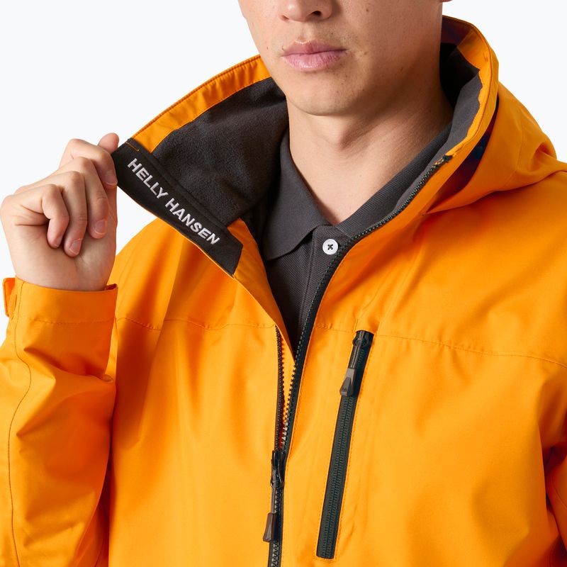 Pánská jachtařská bunda Helly Hansen Crew Hooded 2.0 ignite orange 4