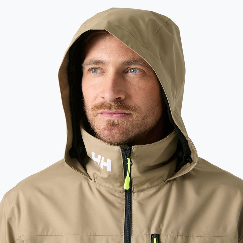 Pánská jachtařská bunda Helly Hansen Crew Hooded 2.0 pebble 3