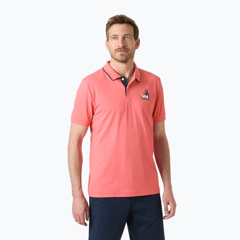 Pánské polo tričko Helly Hansen Hp Figari Polo sunset pink 3