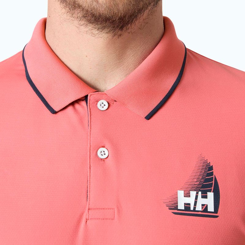 Pánské polo tričko Helly Hansen Hp Figari Polo sunset pink 4