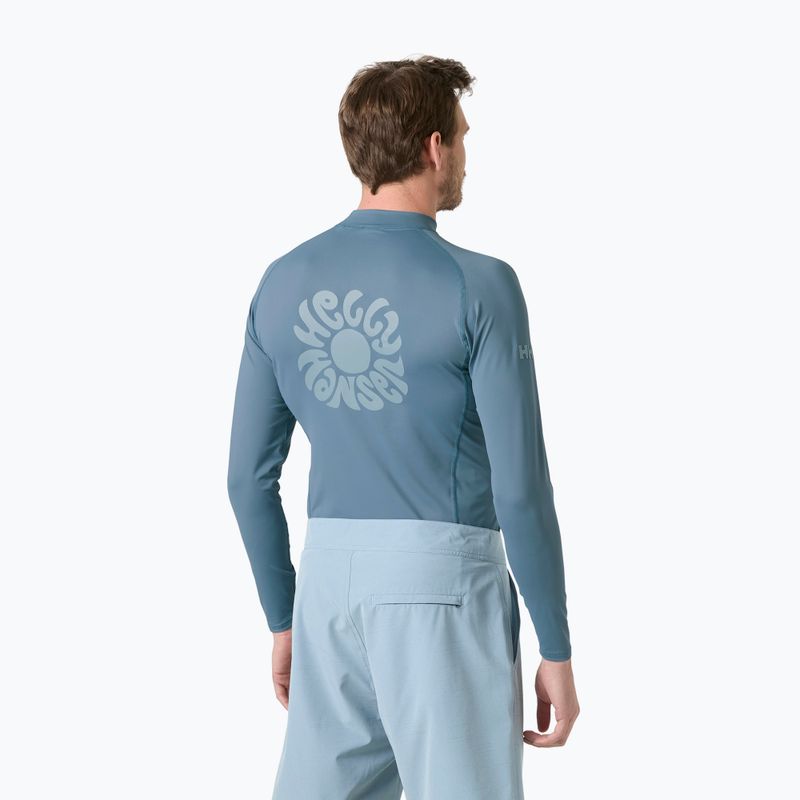 Pánské plavecké triko Longsleeve Helly Hansen Waterwear Rashguard washed navy 2