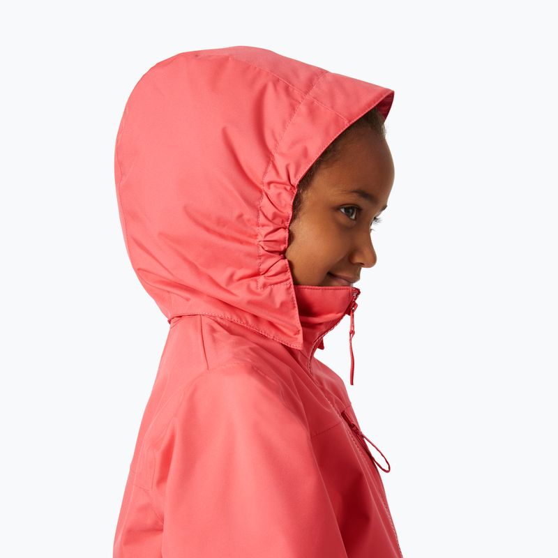 Dětská jachtařská bunda Helly Hansen Crew Hooded Jr 41813 sunset pink 5