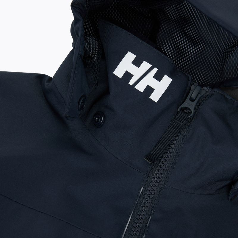 Dětská jachtařská bunda Helly Hansen Crew Hooded Jr 41813 navy 5