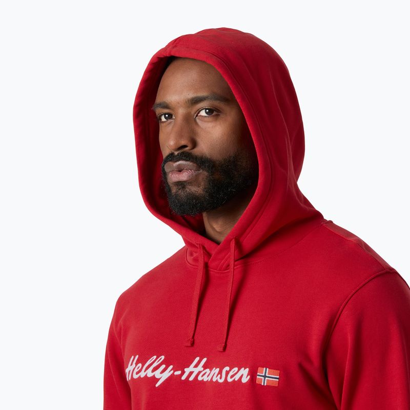 Pánská mikina Helly Hansen Core Graphic Hoodie red 3