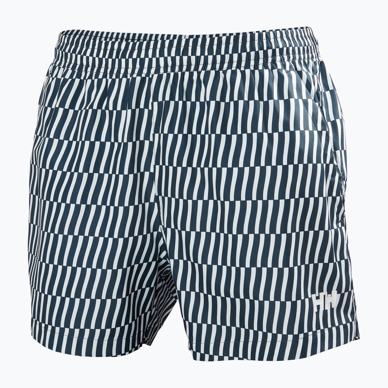 Pánské jachtařské šortky Helly Hansen Newport Trunk 4.5" navy offset stripe aop 5