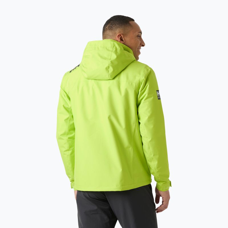 Pánská jachtařská bunda Helly Hansen Crew Hooded Midlayer 2 luminous green 2