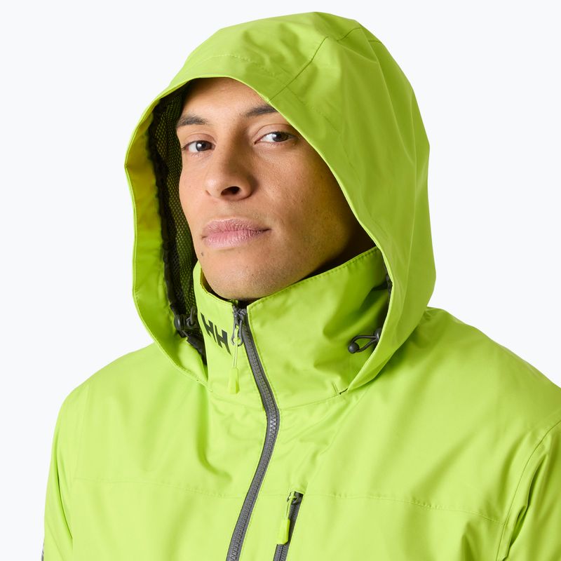Pánská jachtařská bunda Helly Hansen Crew Hooded Midlayer 2 luminous green 3