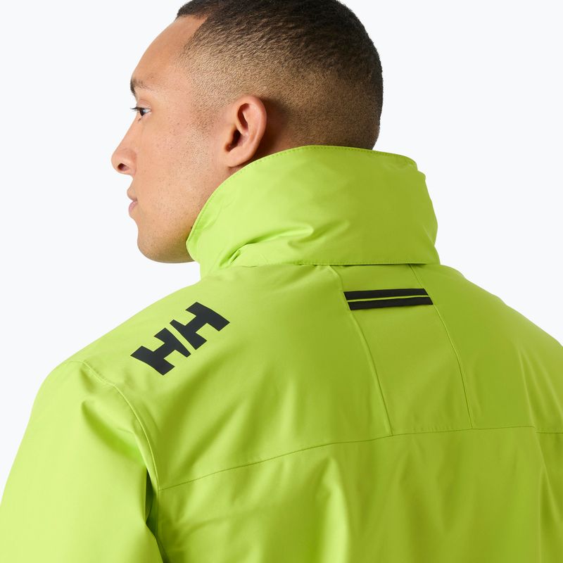 Pánská jachtařská bunda Helly Hansen Crew Hooded Midlayer 2 luminous green 4