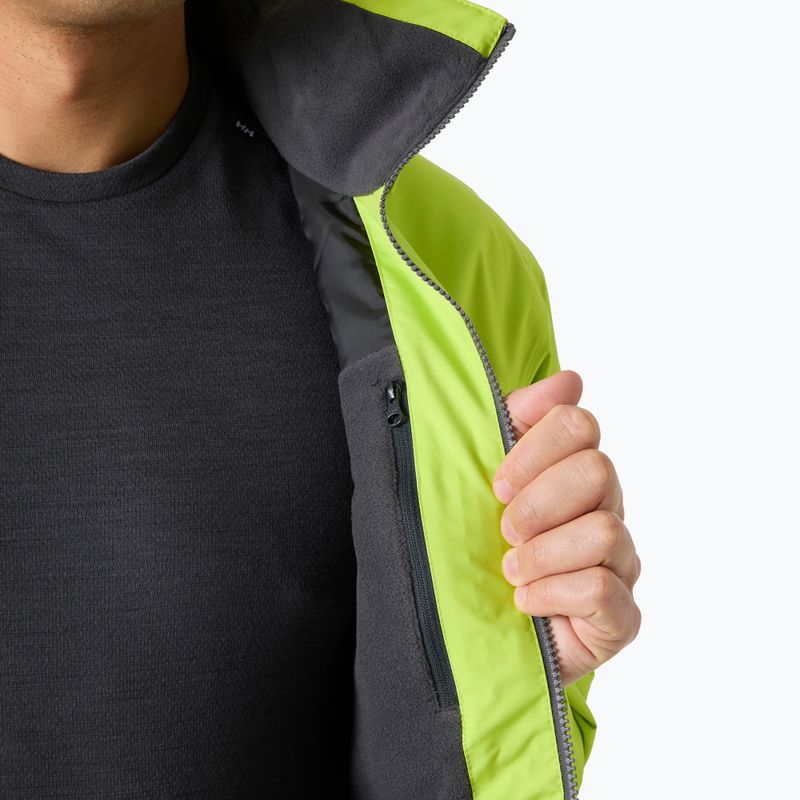 Pánská jachtařská bunda Helly Hansen Crew Hooded Midlayer 2 luminous green 6