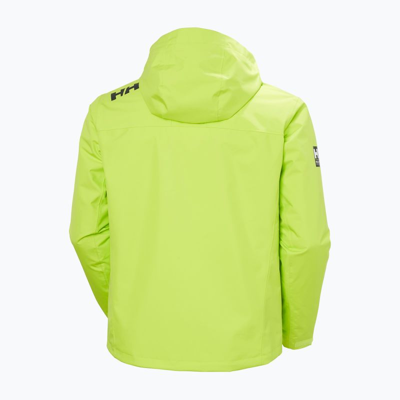 Pánská jachtařská bunda Helly Hansen Crew Hooded Midlayer 2 luminous green 10