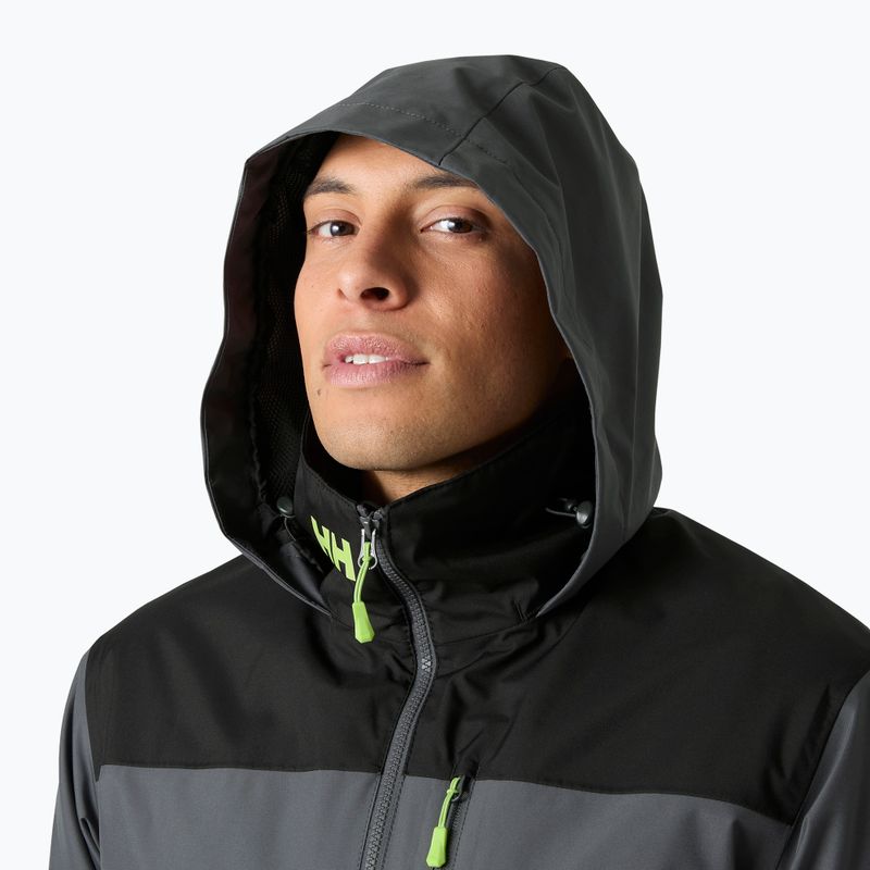 Pánská jachtařská bunda Helly Hansen Crew Hooded Midlayer 2 thunder grey 3