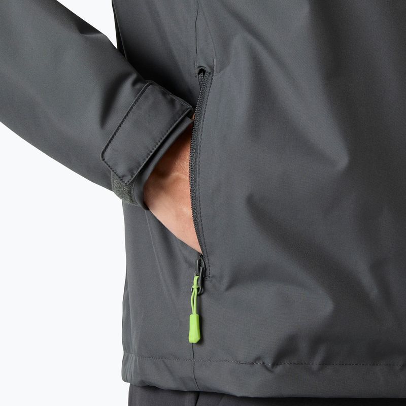 Pánská jachtařská bunda Helly Hansen Crew Hooded Midlayer 2 thunder grey 7
